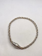 11g 925 STERLING SILVER 7” MAGNETIC DYADEMA BRACELET MULTI COLOR TWIST ROPE picture