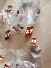 13 Pins 9 CANADA NATIONAL COUNTRY WORLD FLAG 4 CANADA USA COUNTRY FRIENDSHIP picture
