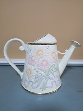 Lenox 2006 Gold Club Watering Can Flowers Vase Butterfly  picture