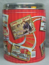 VINTAGE LIONEL LICENSED BY LLC TRAIN SET IN POPCORN TIN BY HOUSTON HARVEST LN++ picture