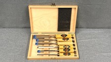 Two Cherries 6 Pc Chisel Set with Wooden Box  picture