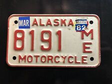 ALASKAN VINTAGE MOTORCYCLE LICENSE PLATE-1970'S picture