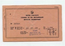 British Railways 1964 Coupon Ticket Book For European Railroads picture