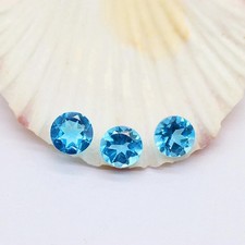 6x6 MM (10 Pcs) Certified Natural Loose Paraiba Tourmaline Neon Blue Gemstone picture