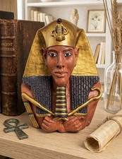 Veronese 2000 King Akhenaten bust ORNAMENT Figurine 10cm resin Desk Weight picture