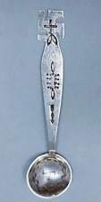 Rare HANDWROUGHT Navajo Antique Silver Souvenir Spoon Whirling Logs  Circa 1900 picture