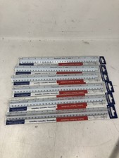 STAEDTLER 12in Engineer Scale Ruler Triangular Engineering Ruler Qty:6 picture