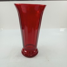 Ruby Red Vase 10.5
