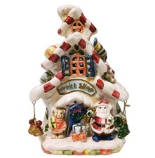Vintage TMD Designs Ceramic Christmas Lighted Work Shop Collectible No Cord picture