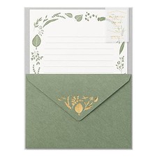Gentle Floral Writing Paper Adult Letter Set with Embossed Envelopes 8.3x5.8 picture