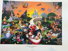 Disney 2005 Limited Release A Magical Time In A Magical Place 20X16 Lithograph picture