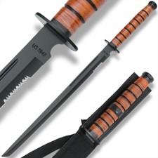 1942 US Combat Sword with Sheath | USMC Replica | Shoulder Strap | Overall 27.5