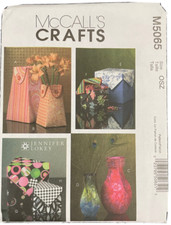 5065 McCall's Crafts Fabric Vases and Boxes Sewing Pattern Uncut NEW picture