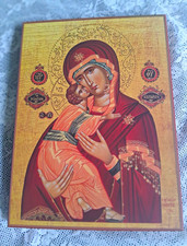 ULTRA RARE 1999 Byzantine Icon Panagia Gifted to Vatican Nuncio Archbp Montalvo picture