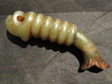 Exquisite Rare Chinese HeTain Old Jade Hand Carved Pendant picture