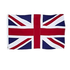 Homissor British Flag 4x6 Union Jack England Flags Embroidered Sewn Stripes U... picture