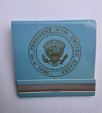 Vintage Air Force One Boeing 707 Presidential Aircraft Matchbook UNSTRUCK Mint picture