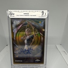 Topps Chrome 2026 Star Wars Omega Hard Signed Auto #158 2/50 Michelle Ang picture