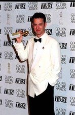 Tom Hanks at 1995 Golden Globe Awards in LA 1990s Historic Old Photo picture