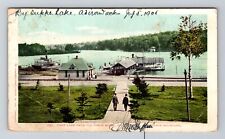 Adirondacks NY-New York, First Lake from Old Forge House, c1905 Vintage Postcard picture