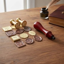 7-Piece Vintage Wax Seal Stamp Set - Beautiful Patterns for Creative Gifting picture