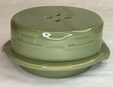 LONGABERGER Woven Traditions Sage Cheese (Brie) Baker & Lid picture