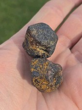 Appalachian Garnet Raw Almandine Gemstone Pair NW GA USA 72 Grams B44 picture