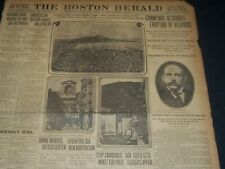 1910 APRIL 11 THE BOSTON HERALD CRAWFORD DESCRIBES ERUPTION OF VESUVIUS - BH 276 picture
