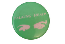 Vintage 80s Talking Heads PIN BADGE Purchased Around 1986 picture