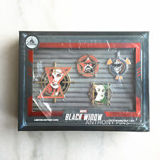 Disney Store 2021 Marvel Black Widow Pin Box LE 2300 Limited Edition Pins Set picture