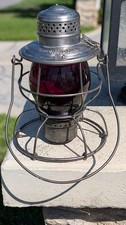 COLORADO MIDLAND COLO MID RR TALL GLOBE RAILROAD LANTERN RED UNMARKED GLOBE picture