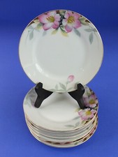 Noritake 8 Vintage Azalea Hand Painted China 19322 Bread & Butter Plates picture
