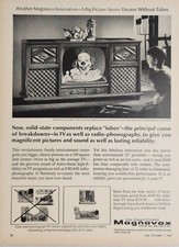 1965 Print Ad Magnavox Astro-Sonic Stereo 390 Television Sets Clown on TV Screen picture