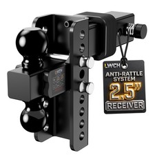 LWCH Adjustable Trailer Hitch, Fit 2.5 in Receiver, 6 Inch Drop/Rise picture