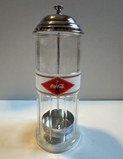 Coca-Cola Glass Straw Holder 11.5
