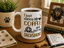 Dachshund Dog,Wiener Dog,Doxie,Christmas gift,Bassotto,Sausage,Cup,Daschund,Mugs picture