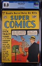 Super Comics #9 CGC 8.0 OWW (Dell 1939). Dick Tracy. Golden Age, High Grade. picture