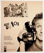 TV 101 CBS 1988 Vintage TV Show Series Premiere Print Ad Ephemera picture