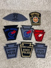 Lot of 8 Collection of Historical and Modern Pennsylvania State Police Patches picture