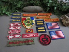 Vintage Boy Scout Assorted Embroidered & Cloth Patches Lot of 20 picture