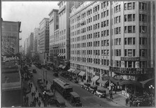 Photo:Los Angeles CA 1920s Street Scene Panorama Pantages Theatre Broadway picture