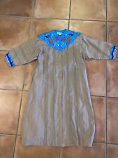 VTG 80s Irene Tulos Mexico Traditional Mexican Garb Indigenous Robe Sz M picture