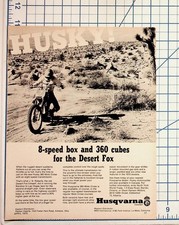 1970 Husqvarna 360 Moto Cross Desert Fox Motorcycle Magazine Ad picture