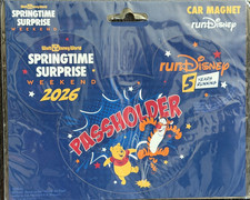 HTF 2026 RUN DISNEY Springtime Surprise Weekend Car Magnet Unopened New picture