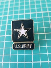 Vtg US Army Logo Gold Tone Lapel Pin picture