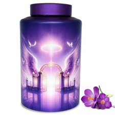 Large Cremation Urns for Adult Male Female Women Man Mom Ashes(Gate of Heaven) picture