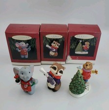 Vintage Hallmark Keepsake Christmas Ornaments Lot of 3 picture