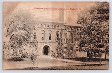 Oxford Ohio OH Miami University Herron Gymnasium Campus Postcard c1908 picture