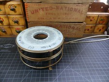 Vintage Nasco Food Warmer Trivet Hand Painted Tile Made in Spain picture
