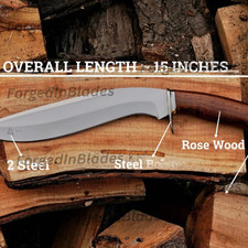 15 inches Long Blade Gurkha kukri knife-khukuri-Hand forged knife-khukuri knife picture